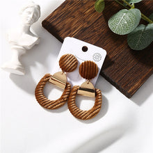 Load image into Gallery viewer, Temperament Vintage Alloy Plush Earrings
