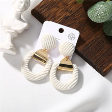 Load image into Gallery viewer, Temperament Vintage Alloy Plush Earrings
