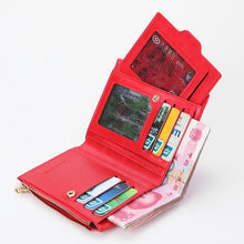 Load image into Gallery viewer, New Top Brand Fashion Zipper PU Leather Coin Card Holder Photo Holders
