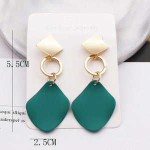 Drop Earrings For Women Gold Big Statement Hanging Fashion