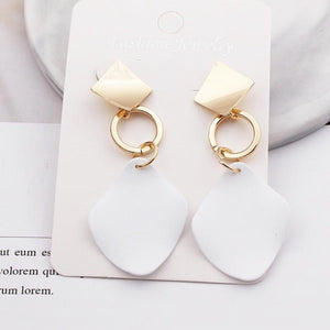 Drop Earrings For Women Gold Big Statement Hanging Fashion