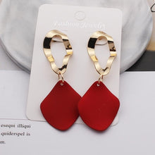 Load image into Gallery viewer, Drop Earrings For Women Gold Big Statement Hanging Fashion
