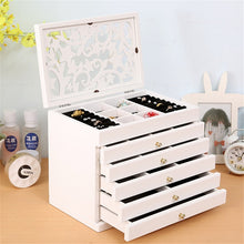 Load image into Gallery viewer, Big 6 Layers Wooden Jewelry Box
