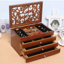 Load image into Gallery viewer, Big 6 Layers Wooden Jewelry Box
