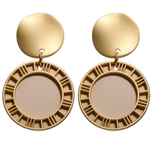 Load image into Gallery viewer, Dangle Earring For Women Round Heart Gold Color Fashion
