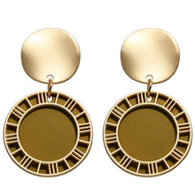 Load image into Gallery viewer, Dangle Earring For Women Round Heart Gold Color Fashion
