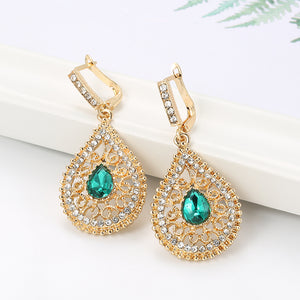 Dubai Gold Dangle Earrings For Women