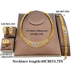 New Indian Dubai Gold Jewelry Sets