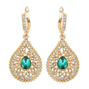 Dubai Gold Dangle Earrings For Women