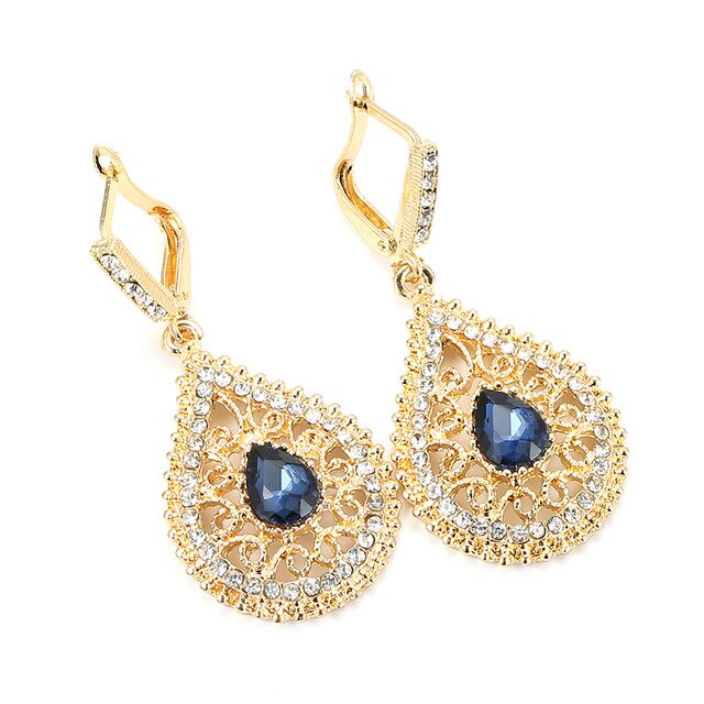 Dubai Gold Dangle Earrings For Women