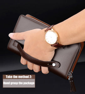 Men Clutch Bag Fashion Leather