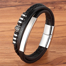 Load image into Gallery viewer, Multi-layer Leather Stainless Steel
