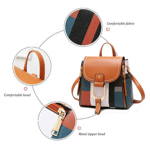 Women PU Leather Backpacks Female