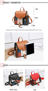 Women PU Leather Backpacks Female