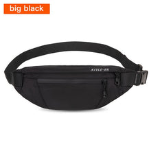 Load image into Gallery viewer, Hk Fanny Pack Black Waterproof Money Belt
