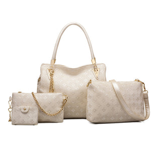 Women's Handbags 4pcs/set Fashion Leathe