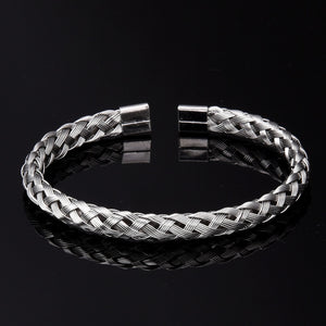 3pcs/Set  Roman Numeral Men Bracelet Handmade Stainless Steel