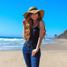 Load image into Gallery viewer, Summer Beach Hat Women Large Straw Hat Big Brim Sun Hats
