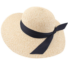 Load image into Gallery viewer, Summer Beach Hat Women Large Straw Hat Big Brim Sun Hats
