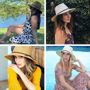 Summer Straw Hat for Women Panama Beach Hat