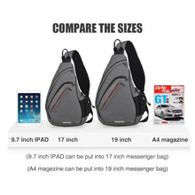 Load image into Gallery viewer, Men One Shoulder Backpack USB Boys Cycling Sports Travel Versatile Fashion
