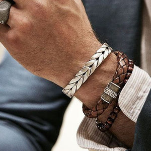 men Stainless Steel/Vintage/leather/fashion Bracelets