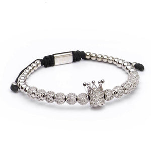 Luxury Roman Royal Crown Charm Bracelet Men Fashion 2021