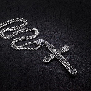 Gold Cross Necklace Pendant For Men Jewelry