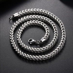 necklace mens black stainless steel  jewelry