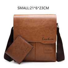 Load image into Gallery viewer, Man Messenger Bag 2 Set Men Leather Shoulder Bags Business
