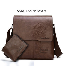 Load image into Gallery viewer, Man Messenger Bag 2 Set Men Leather Shoulder Bags Business
