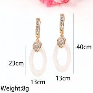 Women Earrings Gold Wedding Fashion