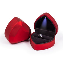 Load image into Gallery viewer, wedding ring box with display storage jewelry
