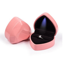 Load image into Gallery viewer, wedding ring box with display storage jewelry
