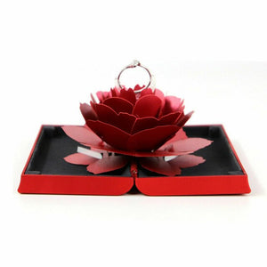 3D Pop Up Rose Ring Box