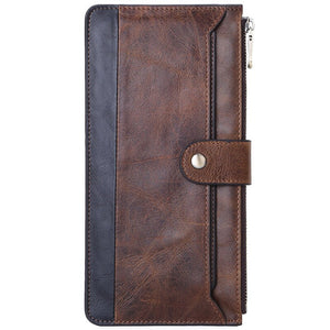 2020 Men's Genuine leather Long Wallet