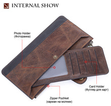 Load image into Gallery viewer, 2020 Men&#39;s Genuine leather Long Wallet
