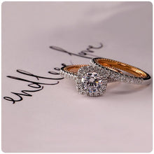 Load image into Gallery viewer, Wedding Bridal 2PCS/Sets Rings for Women Rose Gold Color
