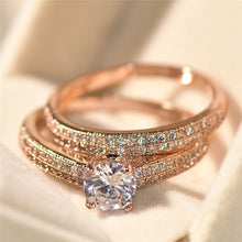 Load image into Gallery viewer, Ring Set Fashion Silver Color Gold
