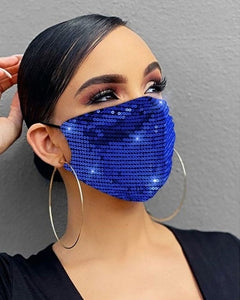 2020 Fashion Face Decor Jewelry Elastic Rhinestone Mask Fashion