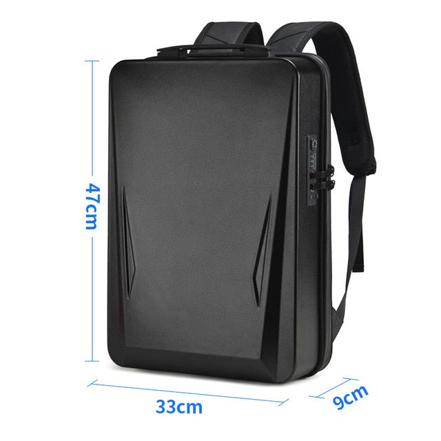 Anti-theft 17.3 Inch Laptop Backpack PC Hard Shell Notebook USB Waterproof Rucksacks Travel Bags Pack