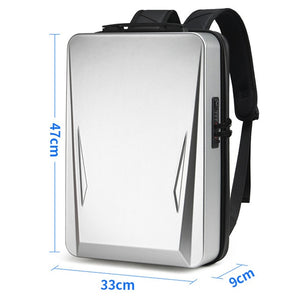 Anti-theft 17.3 Inch Laptop Backpack PC Hard Shell Notebook USB Waterproof Rucksacks Travel Bags Pack