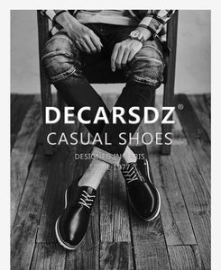 Fashion Shoes Men Brand Design Lace-Up Men Casual Shoes Man Popular Quality Office Leisure Footwear