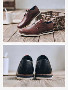 Fashion Shoes Men Brand Design Lace-Up Men Casual Shoes Man Popular Quality Office Leisure Footwear