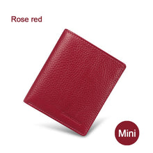 Load image into Gallery viewer, 100% Genuine Leather Small Mini Ultra-thin Wallets men
