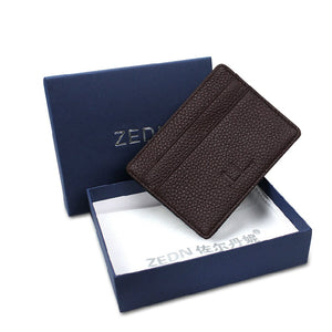 Ultra-thin Card Holder Mini wallets small Cow Leather