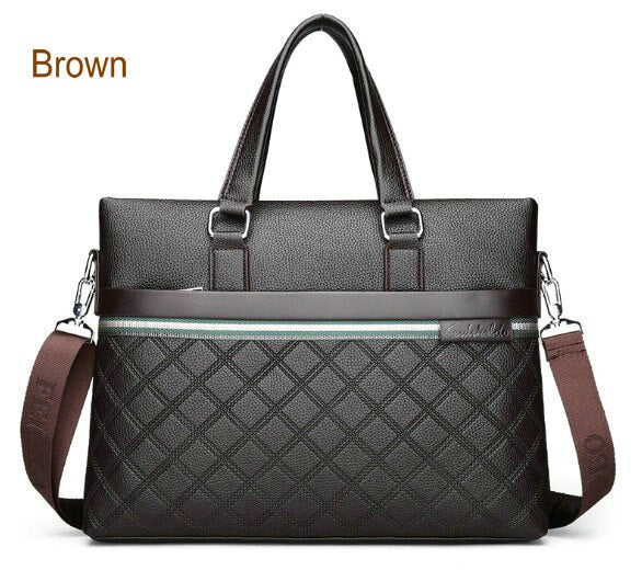 business genuine leather laptop bag